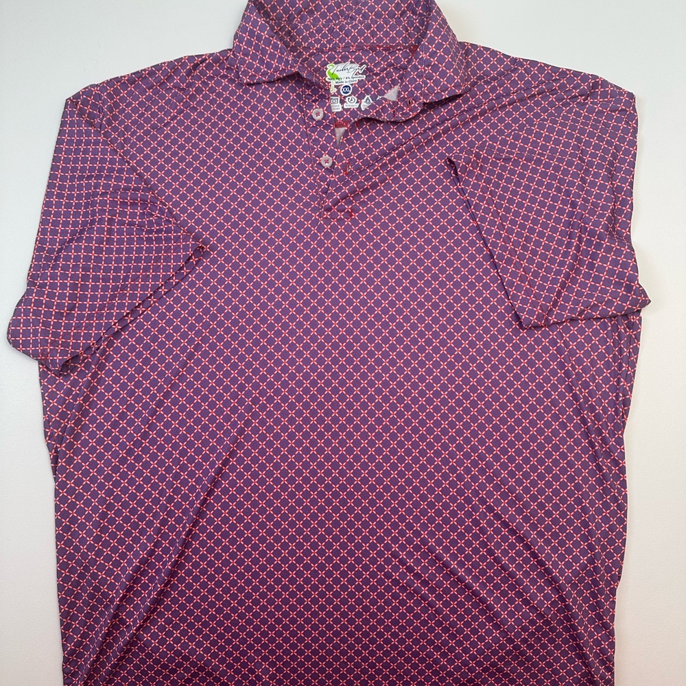 Taylorbyrd Purple Geometric Men's Polo Shirt
